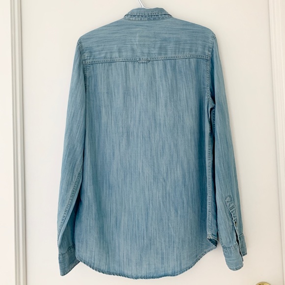 Abercrombie & Fitch Denim Long Sleeve Blouse - Picture 5 of 6